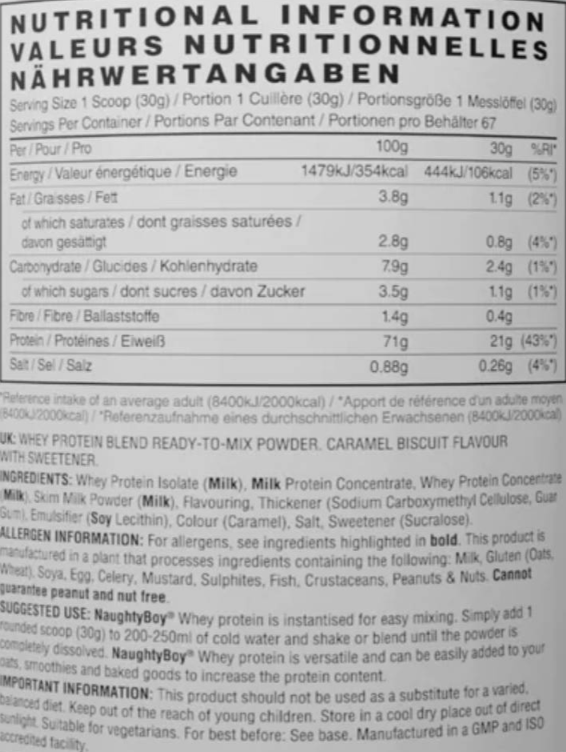 Naughty Boy Advanced Whey Protein-factsheets