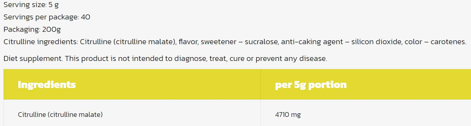 Hero.Lab Citrulline Malate Powder-factsheets