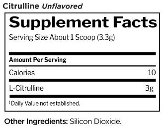 Rule One Citrulline Powder-factsheets