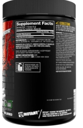 Mutant Pure Creatine Monohydrate-factsheets