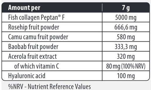 FA Nutrition Beauty Marine Collagen / with Superfoods and Hyaluronic Acid-factsheets