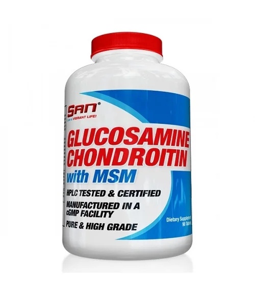 SAN GLUCOSAMINE CHONDROITIN WITH MSM 180 TABS.
